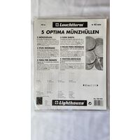 Leuchtturm M15 Optima листы для монет на 15 ячеек (42 мм)! Целая пачка 5 шт! Германия, Лёйхтурм, Leuchtturm! ВОЗМОЖЕН ОБМЕН!