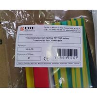 Термоусадочная трубка ТУТ-10/5, 7 цветов по 3шт 10см, EKF