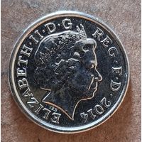 Великобритания 5 пенсов, 2014 г., КМ# 1109d