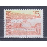[1206] Лихтенштейн 1972. Ландшафт. Гашеная марка. 2