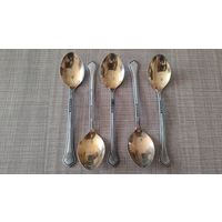 Ложки чайные мельхиор позолота