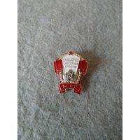 Нагрудный знак "Отличник советской торговли БССР". СССР, БССР, 80-е годы прошлого столетия.