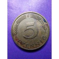 Германия ФРГ 5 пфеннингов 1980 D