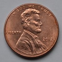 США, 1 цент 2012 г. D