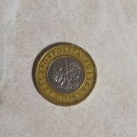 2 злотых 1995 Польша.