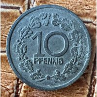 Монета 10 пфеннигов 1918 год. Фохвинкель. Веймарская республика.