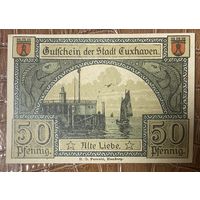 Нотгельд 50 пфеннигов 1919 год. Куксхафен. Веймарская республика