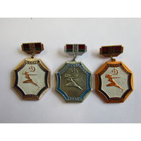 Знак. Значок. Спортивное Общество "Динамо". "Белорусский совет". Спорт. Ретро СССР. Цена за 3 шт.