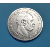 Германия. 5 марок. 1876 год. Вильгельм. Пруссия. Серебро. Распродажа с 1 рубля!