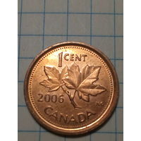 1 цент  Канада 2006  год.
