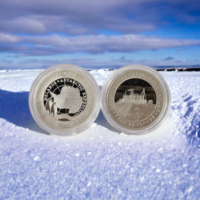 Белорусская антарктическая научная станция "Гора Вечерняя", 20 рублей 2022, серебро РЕДКОСТЬ! МАЛЫЙ ТИРАЖ СЕРИИ! КРАСОТА! УНИКАЛЬНАЯ ТЕХНОЛОГИИ ЧЕКАНКИ!