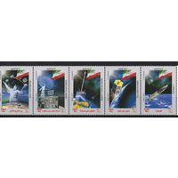 Иран 2010. Космос 5 марок сцепка (3174)