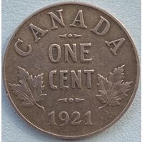 Канада 1 цент 1921 г.