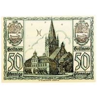 РАСПРОДАЖА!!! - ГЕРМАНИЯ ГОЛЬНОВ (польск. ГОЛЕНЮВ,Западно-Поморское Воеводство) 50 пфеннигов 1921 год - UNC!
