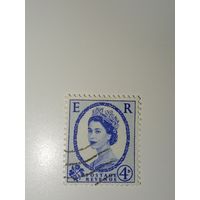 Великобритания 1958 Профиль королевы Елизаветы II.