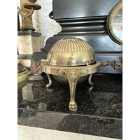 Антикварная икорница масленка Европа