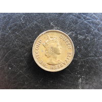 Гонконг. 10 центов, 1958. С 20 копеек. Распродажа коллекции. Смотрите другие лоты.