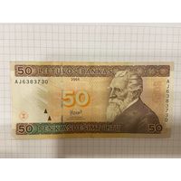 Литва 50 лит 2003 банкнота