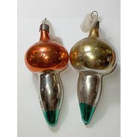 Ёлочная игрушка -  Грибы , СССР. ,