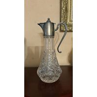 Кувшин для вина Хрусталь Серебрение Англия клейма