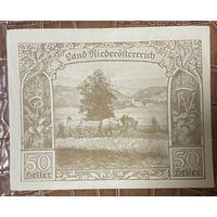 Нотгельд Австрия Ниедестерейх 50 геллеров 1920 год