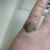 Кольцо копанина типа перстень на мизинец