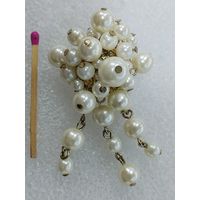 Брошь. Жемчужная россыпь.