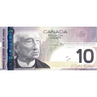Канада 10 долларов образца 2005 года UNC p102Ab