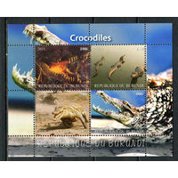Бурунди - 2011 - Крокодилы - 1 блок. MNH.  (Лот 37JG)-TG2P23
