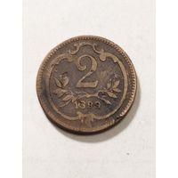 Австрия 2 геллера 1899