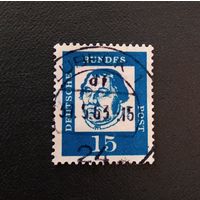 Марка Германия 1961 год Стандартный выпуск