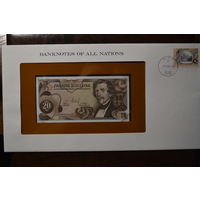 Австрия 20 шиллингов образца 1967 года UNC p142a(1)