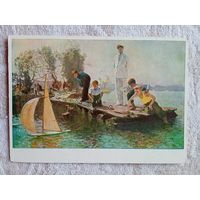 1956. дети. Торопина. Перед стартом. Издание Риги