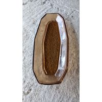 Тарелка СССР,  цветное стекло