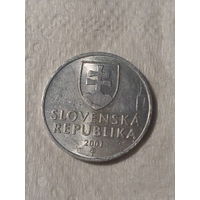 10 геллеров Словакия 2001 год