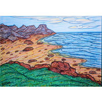 Где-то у моря. Далеко и близко, пастель, бумага,  2008, Котов Олег