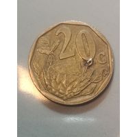 ЮАР 20 цента 2008 года .