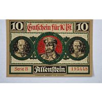 1921 год 10 пфеннигов  Германия нотгельд