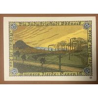 Нотгельд 75 пфеннигов 1921 год. Пёснек. Веймарская республика