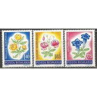 Румыния. Цветы. 1973г. Mi#3103-05.