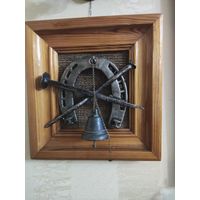 Панно. Колокольчик придверный, оберег. Инсталляция. Старинная ковка, поддужный колокольчик.