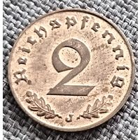 2 рейхспфеннига 1938 J