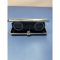 Бинокль винтажный театральный, складной Минск 2,5х 60металл, стекло, Завод Электроника, СССР, 1970-1990 гг.