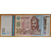 Таджикистан 100 сомони 2017 UNC