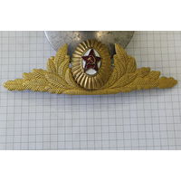 КОКАРДА ГЕНЕРАЛЬСКАЯ ВВС СССР ЛАТУНЬ,ЗОЛОЧЕНИЕ,RRR