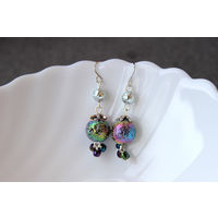 Лот С 1 РУБЛЯ! много лотов! Серьги из гематита, сталь