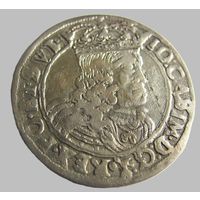 6 грошей 1662 Львов Ян Казимир бюджетный вариант.