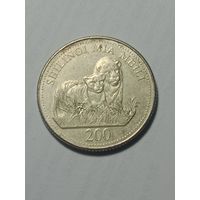 Танзания 200 шиллингов 1998 года .