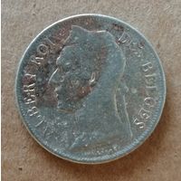 Бельгийское Конго 1 франк 1927 г., Надпись на французском - 'ALBERT ROI DES BELGES',  KM# 20