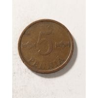 Финляндия 5 пенни 1965